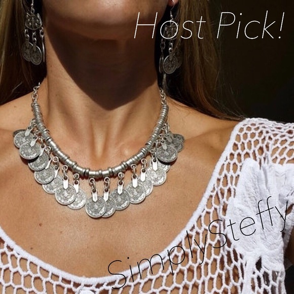 Jewelry - 🇺🇸SALE🇺🇸 Tibetan Silver Coin Necklace